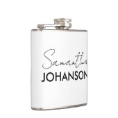 ミニマルモダンリストスクリプト名モノグラム フラスク (右)