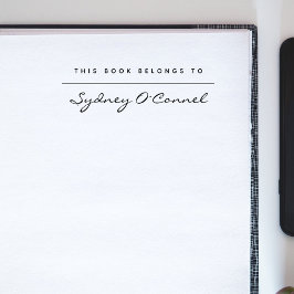 ミニマルモダンリストスクリプト名前をカスタムするライブラリブック ラバースタンプ