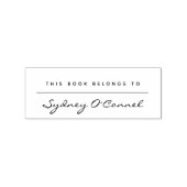 ミニマルモダンリストスクリプト名前をカスタムするライブラリブック ラバースタンプ (インプリント)