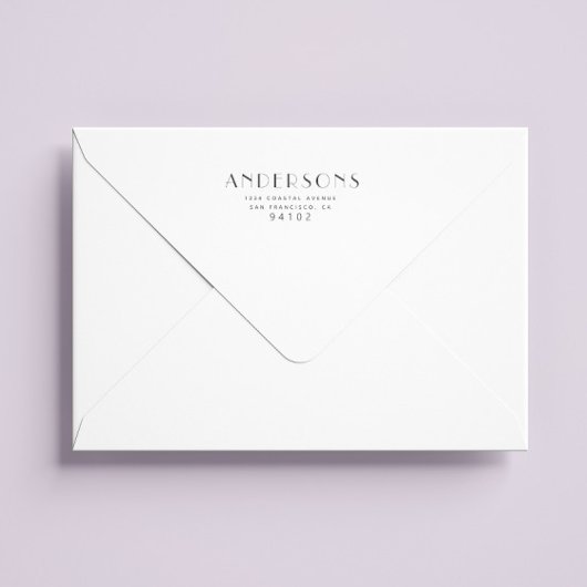 ミニマルモダンリストスクリプト差出人住所スタンプ セルフインキングスタンプ