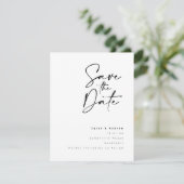 ミニマルモダンリストスクリプト日付の保存 セーブザデート (スタンド正面)