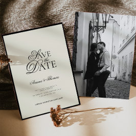 ミニマルモダンリストスクリプト日付の保結婚存 招待状