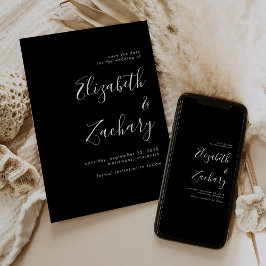 ミニマルモダンリストスクリプト白黒日付の保存 案内状