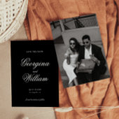 ミニマルモダンリストスクリプト結婚式の日付を保存 招待状