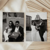 ミニマルモダンリストスクリプト結婚式の日付を保存 招待状