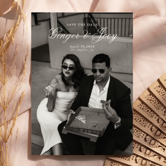 ミニマルモダンリストスクリプト結婚式の日付を保存 招待状