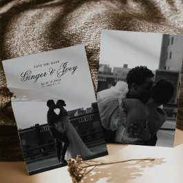 ミニマルモダンリストスクリプト結婚式の日付を保存 招待状