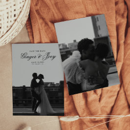 ミニマルモダンリストスクリプト結婚式の日付を保存 招待状