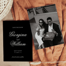 ミニマルモダンリストスクリプト結婚式の日付を保存 招待状