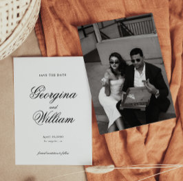 ミニマルモダンリストスクリプト結婚式の日付を保存 招待状