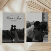 ミニマルモダンリストスクリプト結婚式の日付を保存 招待状