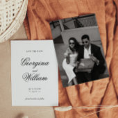 ミニマルモダンリストスクリプト結婚式の日付を保存 招待状