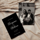 ミニマルモダンリストスクリプト結婚式の日付を保存 招待状