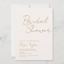 ミニマルモダンリストスクリプト自然ブライダルシャワー