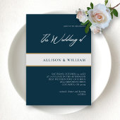 ミニマルモダンリストスクリプト:エメラルドブルー結婚ズ 招待状