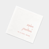 ミニマルモダンリストスクリプト | ゴールド 箔ナプキン (左)