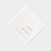 ミニマルモダンリストスクリプト | ゴールド 箔ナプキン (右)