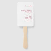 ミニマルモダンリストスクリプト | 結婚s ハンドファン (裏面)