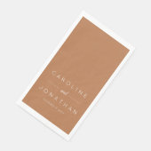 ミニマルモダンリストスクリプトTerracottaカスタムウェディング (コーナー)