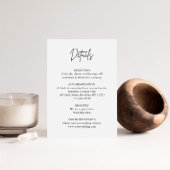 ミニマルモダンリストスク結婚リプトの詳細カード エンクロージャーカード