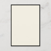 ミニマルモダンリストスク結婚リプトの詳細カード エンクロージャーカード (裏面)