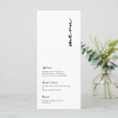 ミニマルモダンリストスク結婚リプト メニュー (スタンド正面)