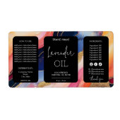 ミニマルモダンリストスポイトボトル製品ラベル ラベル (正面)