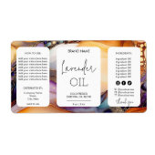 ミニマルモダンリストスポイトボトル製品ラベル ラベル (正面)