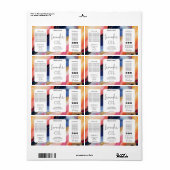 ミニマルモダンリストスポイトボトル製品ラベル ラベル (フルシート)