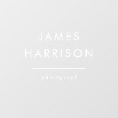 ミニマルモダンリストスモールビジネスネームブランディング ウィンドウサイン (シート)