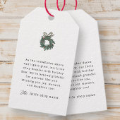 ミニマルモダンリストスモールビジネスホリデーサンキュー ギフトタグ