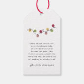 ミニマルモダンリストスモールビジネスホリデーサンキュー ギフトタグ (正面)