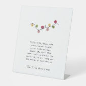 ミニマルモダンリストスモールビジネスホリデーサンキュー 台座サイン (正面)