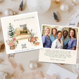 ミニマルモダンリストスモールビジネスロゴ シーズンカード