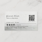 ミニマルモダンリストソフトグレーコンクリート建築 名刺 (裏面)