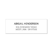 ミニマルモダンリストタイプ基本10 |差出人住所 セルフインキングスタンプ (デザイン)