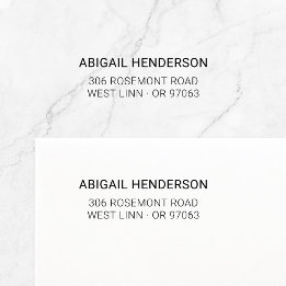 ミニマルモダンリストタイプ基本10 |差出人住所 セルフインキングスタンプ