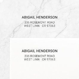 ミニマルモダンリストタイプ基本10 |差出人住所 セルフインキングスタンプ