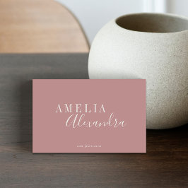 ミニマルモダンリストダスティバラボホシック 名刺