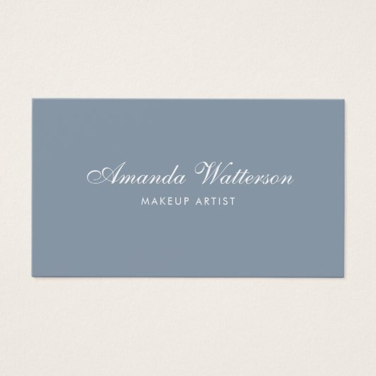 ミニマルモダンリストダスティバラ名刺 (正面)