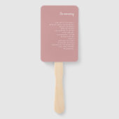 ミニマルモダンリストダスティバラ | 結婚s ハンドファン (裏面)