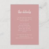 ミニマルモダンリストダスティバラ |詳細 エンクロージャーカード (正面)