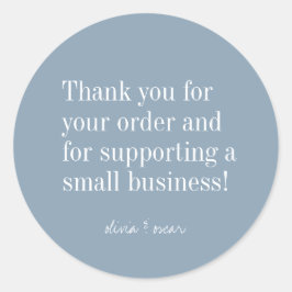 ミニマルモダンリストダスティブルー編集可能ありがとう ラウンドシール