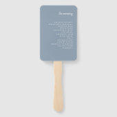 ミニマルモダンリストダスティブルー | 結婚s ハンドファン (裏面)