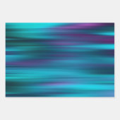 ミニマルモダンリストダークメタリック虹色レインボー ラッピングペーパーシート (正面3)