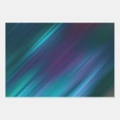 ミニマルモダンリストダークメタリック虹色レインボー ラッピングペーパーシート (正面2)