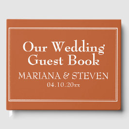 ミニマルモダンリストテラコッタゲストブック ゲストブック