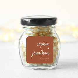 ミニマルモダンリストテラコッタ | 結婚s スクエアシール