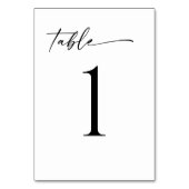 ミニマルモダンリストテーブル番号 テーブルナンバー (正面)