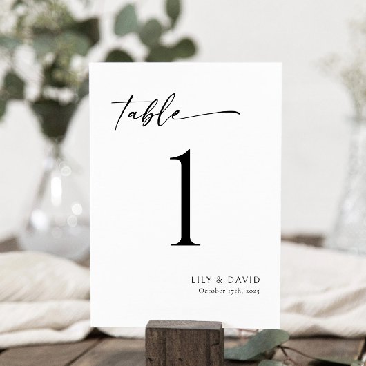 ミニマルモダンリストテーブル番号 テーブルナンバー